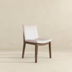 Beige Solid Wood Mid-Century Modern Dining Chair (Set of 2) 9 Beige Solid Wood Mid-Century Modern Dining Chair (Set of 2)