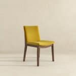 Gold Velvet Solid Wood Mid-Century Modern Dining Chair (Set of 2) 12 Gold Velvet Solid Wood Mid-Century Modern Dining Chair (Set of 2)