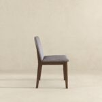 Grey Linen Solid Wood Mid-Century Dining Chair (Set of 2) 12 Grey Linen Solid Wood Mid-Century Dining Chair (Set of 2)