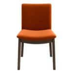 Orange Velvet Solid Wood Mid-Century Modern Dining Chair (Set of 2) 8 Orange Velvet Solid Wood Mid-Century Modern Dining Chair (Set of 2)