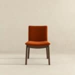 Orange Velvet Solid Wood Mid-Century Modern Dining Chair (Set of 2) 13 Orange Velvet Solid Wood Mid-Century Modern Dining Chair (Set of 2)