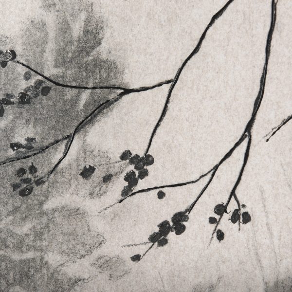 Leafy Shade II by Mercana Studio a Hand Embelished Textured Framed Art Print Matted under Glass 7