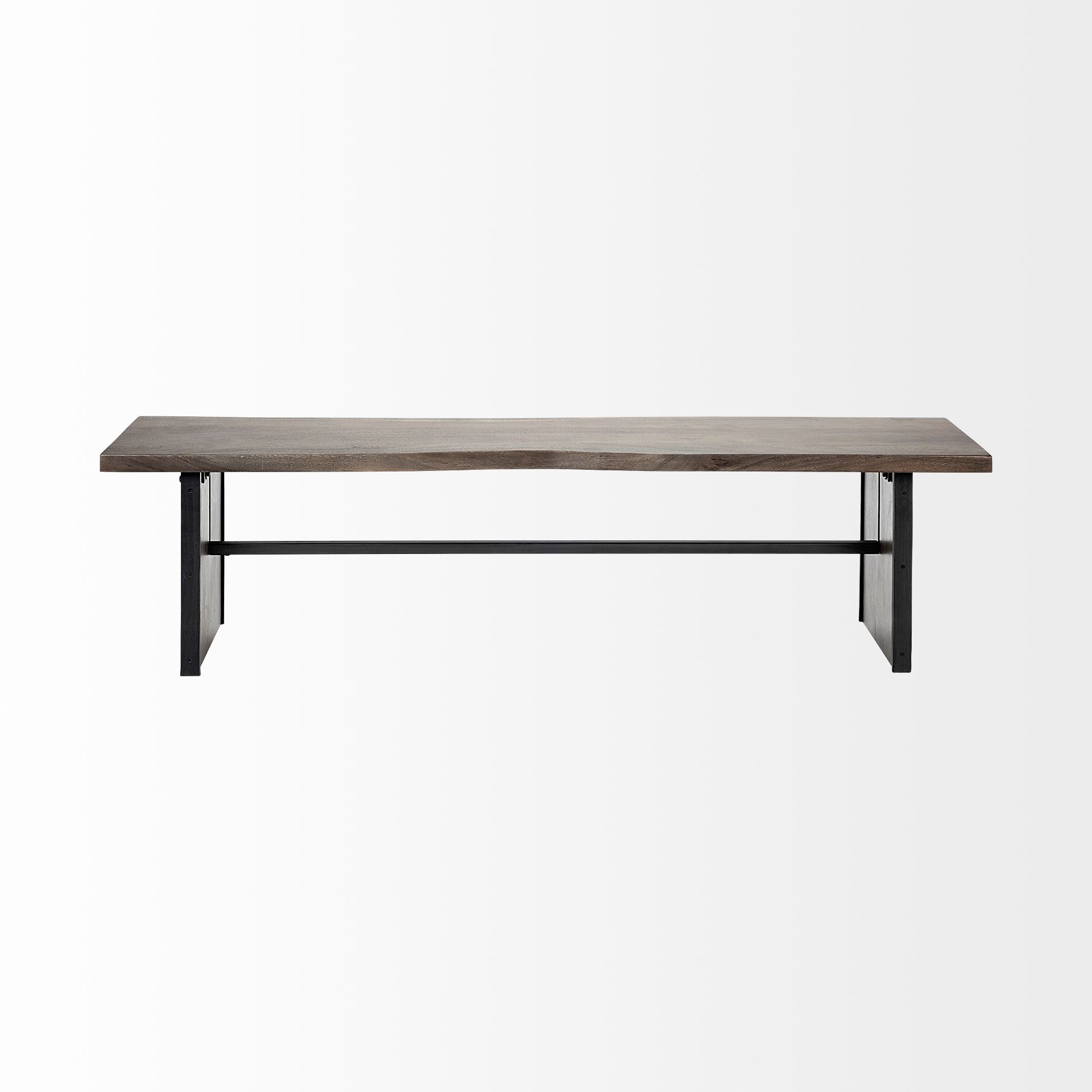 Ledger I 70L x 17W Brown Live-Edge Wooden Dining Bench 3 Ledger I 70L x 17W Brown Live-Edge Wooden Dining Bench - Image 3