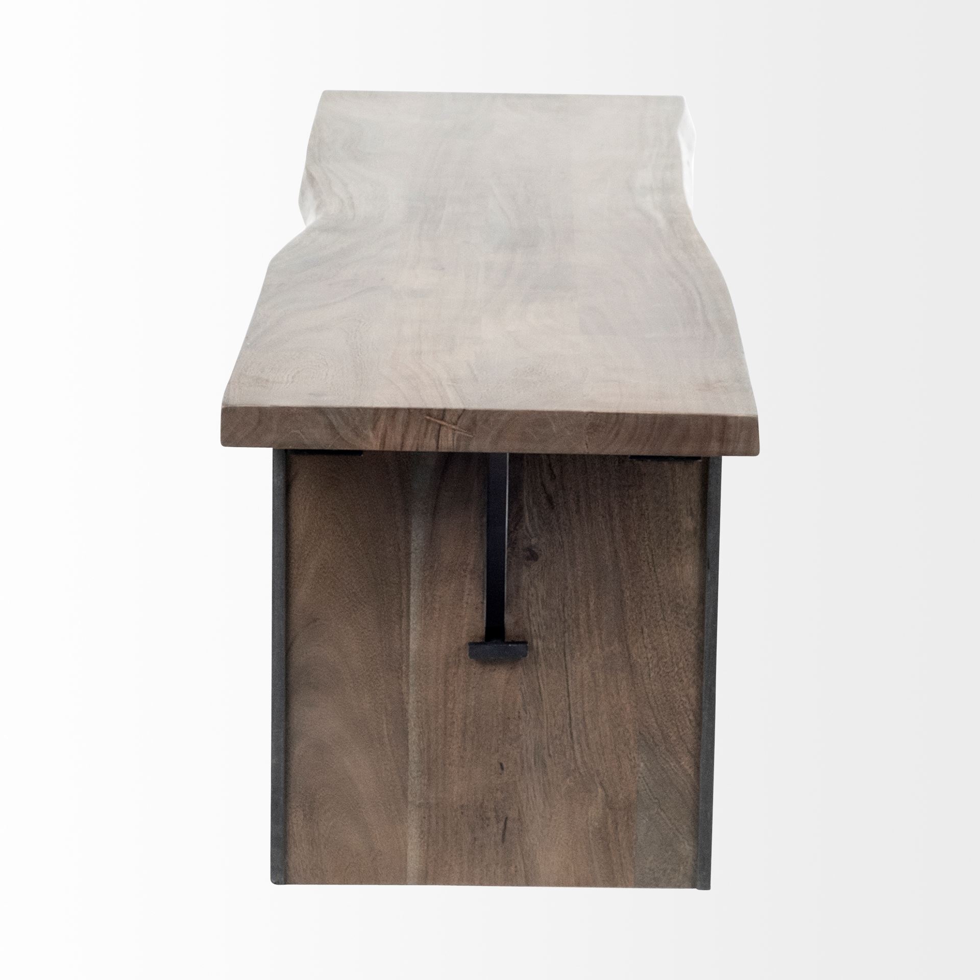 Ledger I 70L x 17W Brown Live-Edge Wooden Dining Bench 4 Ledger I 70L x 17W Brown Live-Edge Wooden Dining Bench - Image 4