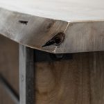 Ledger II 70L x 17W x 30H Live-Edge Wooden Brown Console Table