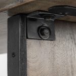 Ledger II 70L x 17W x 30H Live-Edge Wooden Brown Console Table