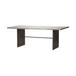 Ledger III 84x38 Brown Solid Wood Top & Base Dining Table