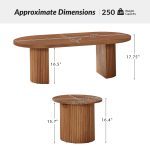 Lee Acorn Solid Wood Convertible Coffee Table