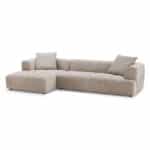 Mocha Boucle Mid-Century Modern Sectional Sofa 12 Mocha Boucle Mid-Century Modern Sectional Sofa