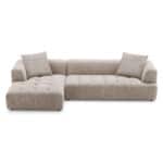 Mocha Boucle Mid-Century Modern Sectional Sofa 9 Mocha Boucle Mid-Century Modern Sectional Sofa