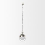 Leighton 15.0L x 15.0W x 20.0H Antique Nickel Pendant Light