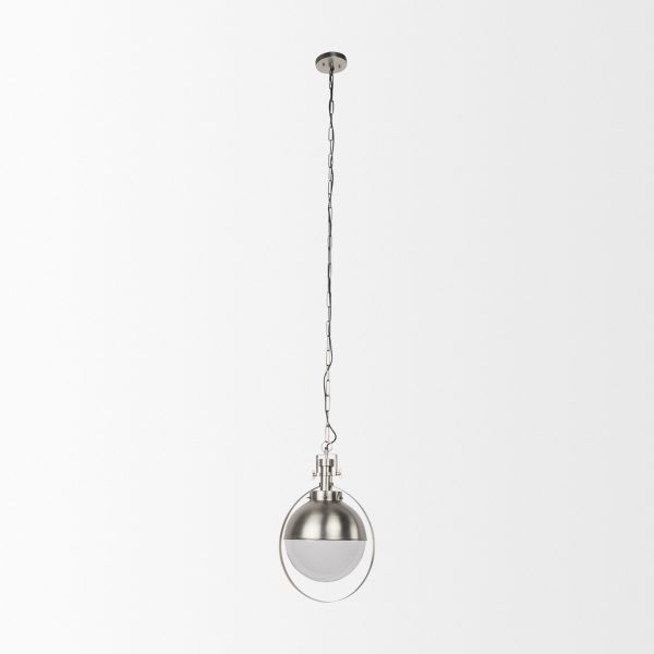 Leighton 15.0L x 15.0W x 20.0H Antique Nickel Pendant Light 2