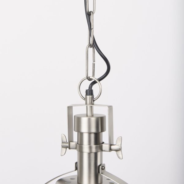 Leighton 15.0L x 15.0W x 20.0H Antique Nickel Pendant Light 5