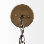 Leighton I 15x20 Gold Toned Metal Spherical Pendant Light