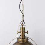 Leighton I 15x20 Gold Toned Metal Spherical Pendant Light