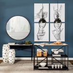 Leighton II 15x20 Black Metal Spherical Pendant Light