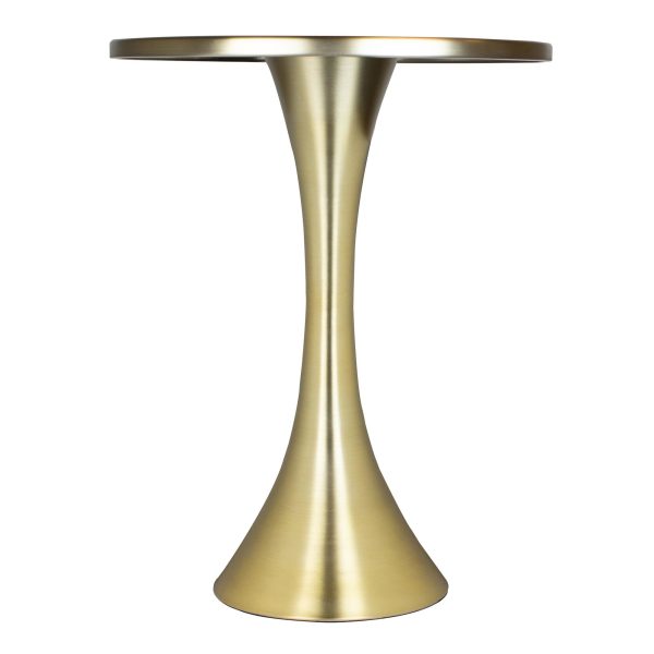 Lenuxe 24 Contemporary Gold Metal Accent Table 2