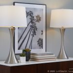 Lenuxe 29 Contemporary Brushed Nickel Table Lamp Set (Set of 2) 10 Lenuxe 29 Contemporary Brushed Nickel Table Lamp Set (Set of 2)