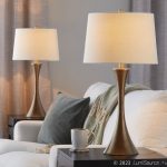 Lenuxe 29 Contemporary Golden Bronze Table Lamps (Set of 2) 11 Lenuxe 29 Contemporary Golden Bronze Table Lamps (Set of 2)