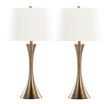 Lenuxe 29 Contemporary Golden Bronze Table Lamps (Set of 2) 12 Lenuxe 29 Contemporary Golden Bronze Table Lamps (Set of 2)