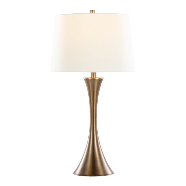 Lenuxe 29 Contemporary Golden Bronze Table Lamps Set of 2 3