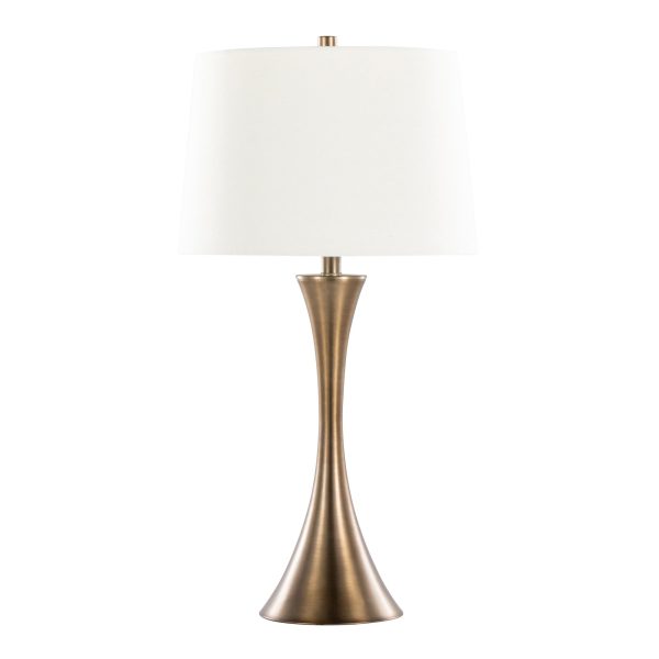 Lenuxe 29 Contemporary Golden Bronze Table Lamps Set of 2 4