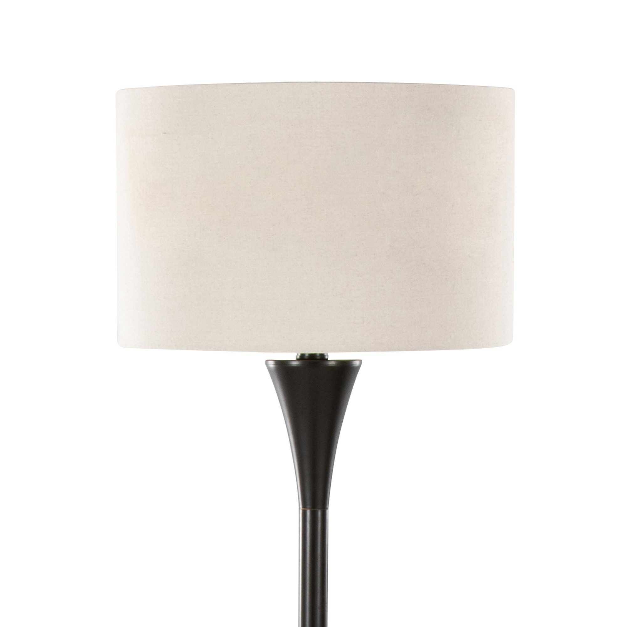 Lenuxe 65 Contemporary Bronze Metal Linen Shade Floor Lamp 5 Lenuxe 65 Contemporary Bronze Metal Linen Shade Floor Lamp - Image 5