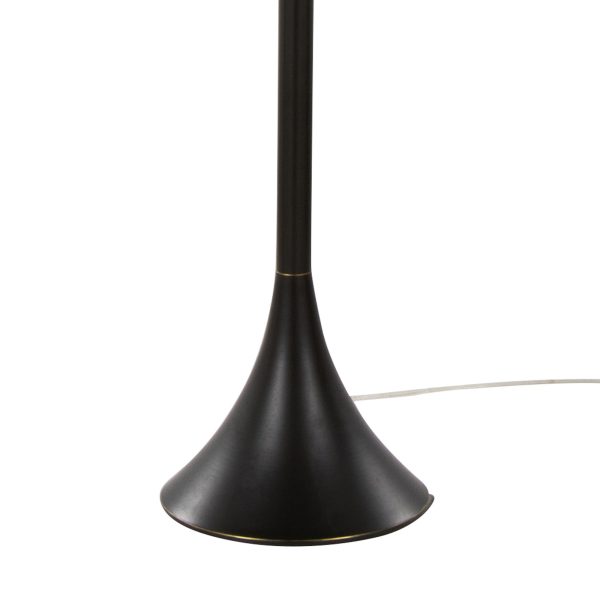Lenuxe 65 Contemporary Bronze Metal Linen Shade Floor Lamp 5