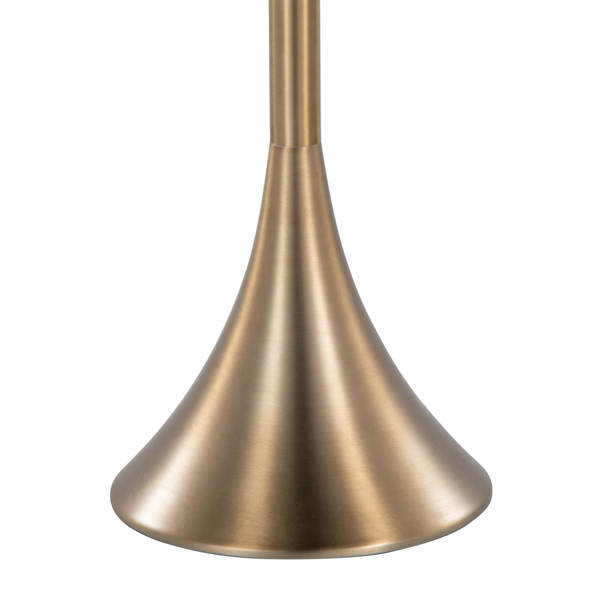 Lenuxe 65 Contemporary Bronze Metal and Linen Floor Lamp 8 Lenuxe 65 Contemporary Bronze Metal and Linen Floor Lamp - Image 8