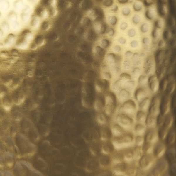 Leo 18.0L x 18.0W x 31.0H Gold Hammered WWhite Fabric Shade Table Lamp 6