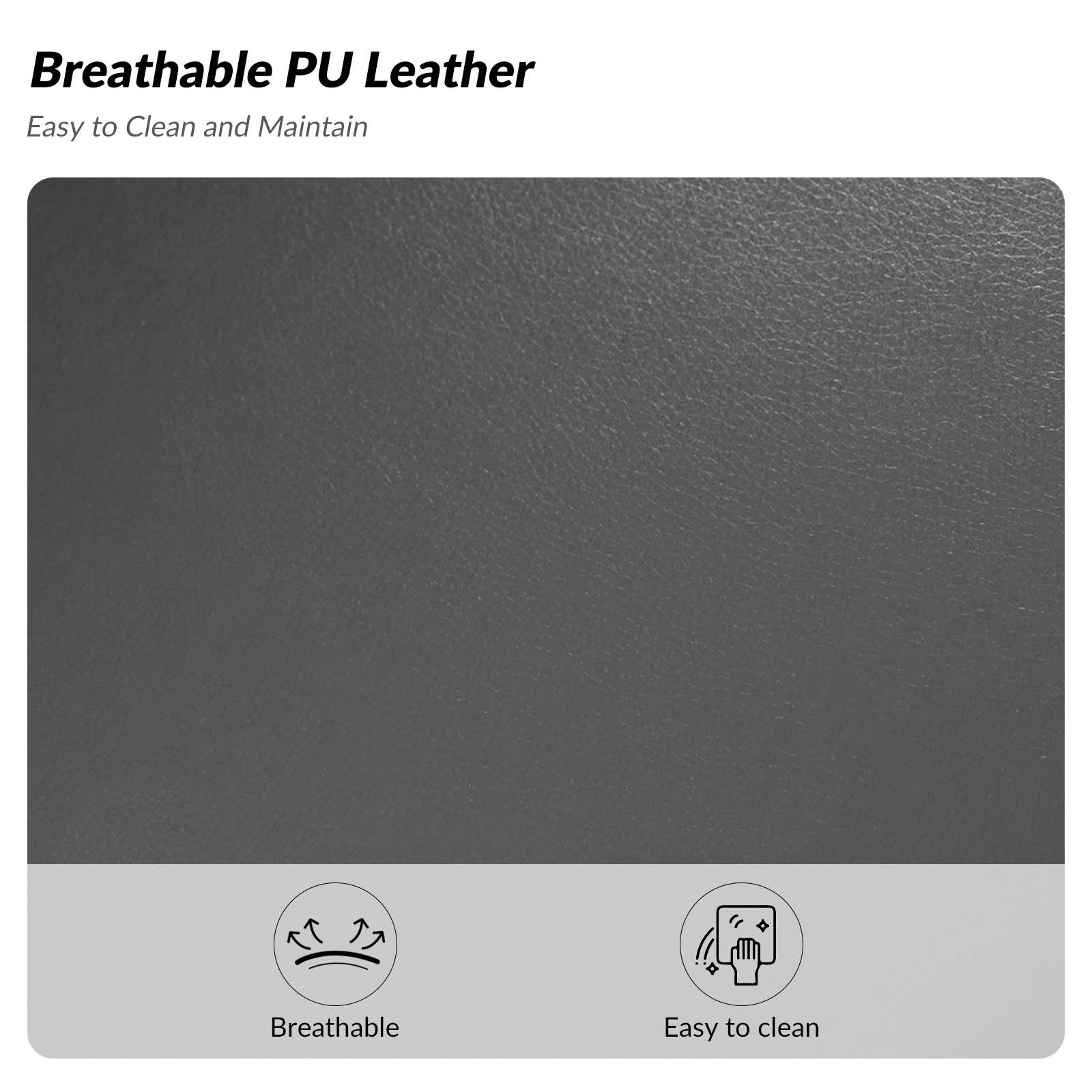 Leon Black Faux Leather Wingback Swivel Office Chair 3 Leon Black Faux Leather Wingback Swivel Office Chair - Image 3