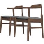 Mid-Century Modern Brown Wood Dining Chair (Set of 2) 10 Mid-Century Modern Brown Wood Dining Chair (Set of 2)