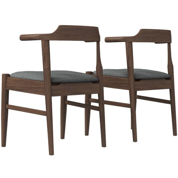 Leon grey Fabric Dining Chair 2