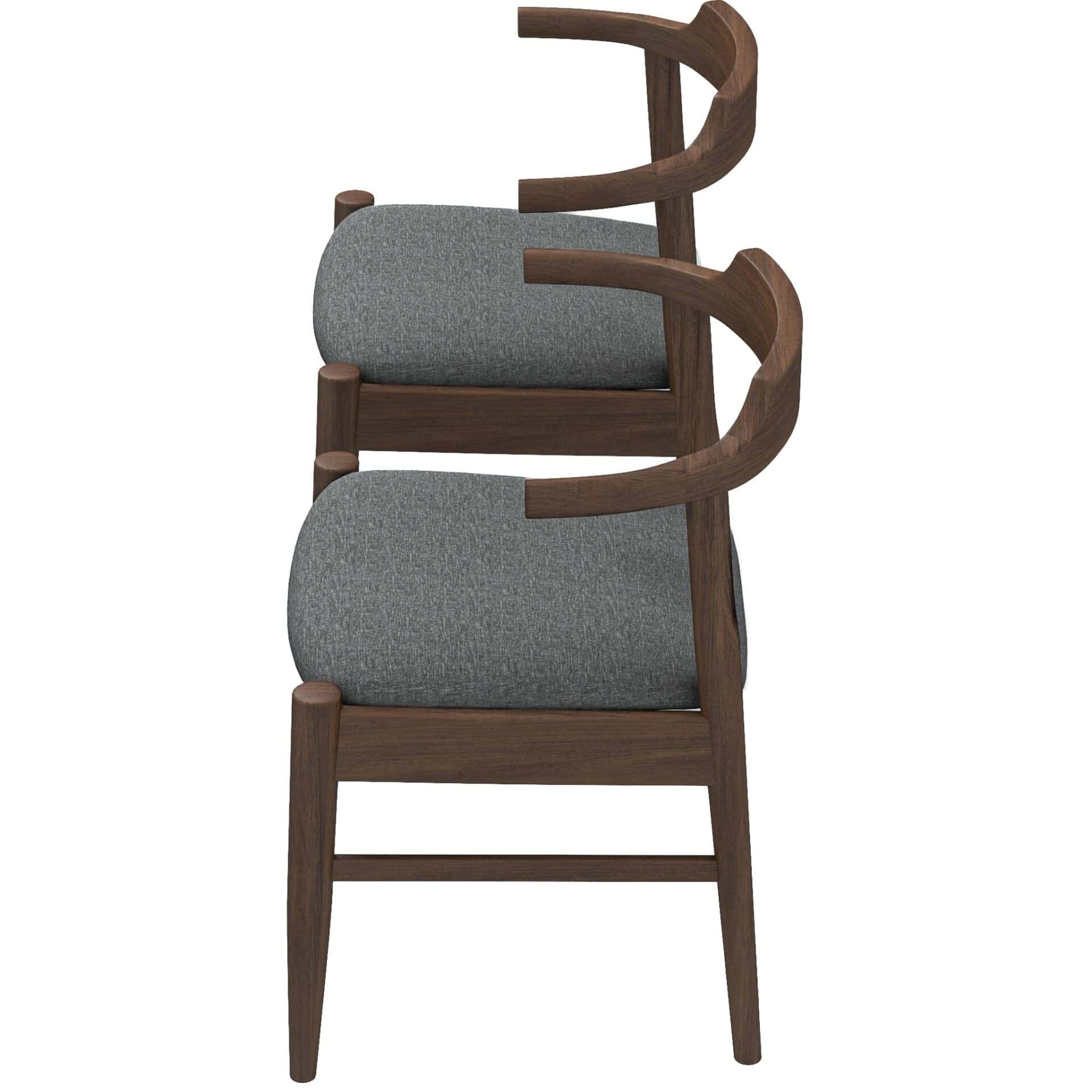 Mid-Century Modern Brown Wood Dining Chair (Set of 2) 9 Mid-Century Modern Brown Wood Dining Chair (Set of 2) - Image 9