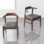 Mid-Century Modern Brown Wood Dining Chair (Set of 2) 13 Mid-Century Modern Brown Wood Dining Chair (Set of 2)