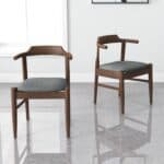 Mid-Century Modern Brown Wood Dining Chair (Set of 2) 14 Mid-Century Modern Brown Wood Dining Chair (Set of 2)