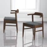 Mid-Century Modern Brown Wood Dining Chair (Set of 2) 15 Mid-Century Modern Brown Wood Dining Chair (Set of 2)