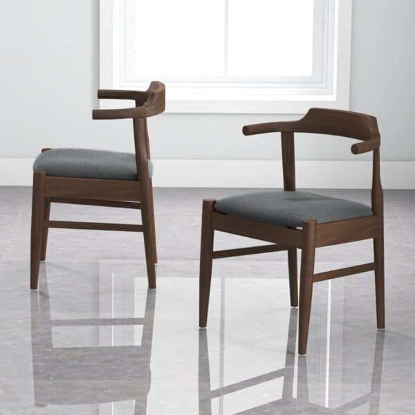 Leon grey Fabric Dining Chair 7