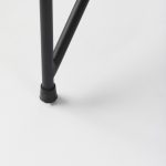 Leonidas 28.5L x 29.5W x 34.0H Black Faux Leather Seat W/ Black Metal Frame Accent Chair