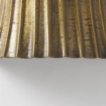 Letitia 10.5L x 5.5W x 11.0H Gold Hammered Metal Fan Wall Sconce