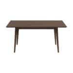Walnut Solid Wood Rectangular Dining Table 63 Inches Mid-Century 7 Walnut Solid Wood Rectangular Dining Table 63 Inches Mid-Century