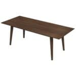 Walnut Solid Wood Rectangular Dining Table 86 Inches 12 Walnut Solid Wood Rectangular Dining Table 86 Inches