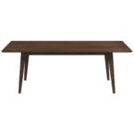 Walnut Solid Wood Rectangular Dining Table 86 Inches 7 Walnut Solid Wood Rectangular Dining Table 86 Inches