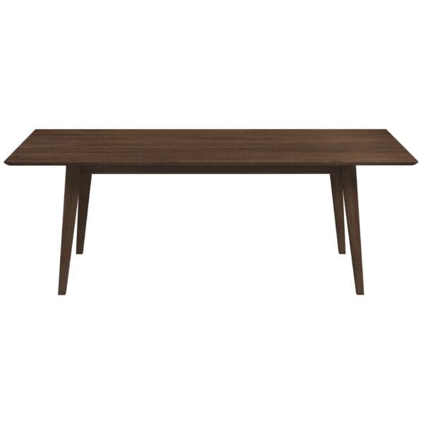 Walnut Solid Wood Rectangular Dining Table 86 Inches