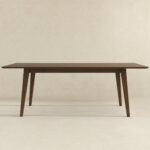 Walnut Solid Wood Rectangular Dining Table 86 Inches 9 Walnut Solid Wood Rectangular Dining Table 86 Inches
