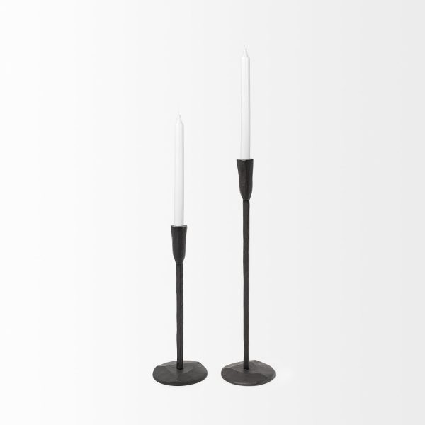 Levit Large Black Table Candle Holder 4