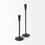 Levit (Large) Black Table Candle Holder