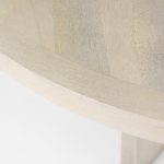 Liesl 54.L x 54.0W x 30.0H Barely Gray Finished Wood W/ Circular Top Dining Table