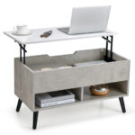 Lift Top Coffee Table with Hidden Compartment and Storage Shelves 25 Lift Top Coffee Table with Hidden Compartment and Storage Shelves
