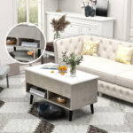 Lift Top Coffee Table with Hidden Compartment and Storage Shelves 28 Lift Top Coffee Table with Hidden Compartment and Storage Shelves